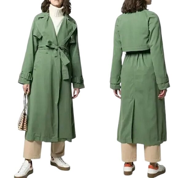 Boyish Jackets & Blazers - FREE PEOPLE x BOYISH Maxwell Trench Coat S Green